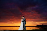 Sandbanks Hotel Dorset Wedding Photography Aweomse Sunset