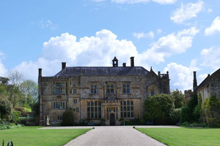 Brympton House historic country estate wedding venue front facade in Somerset