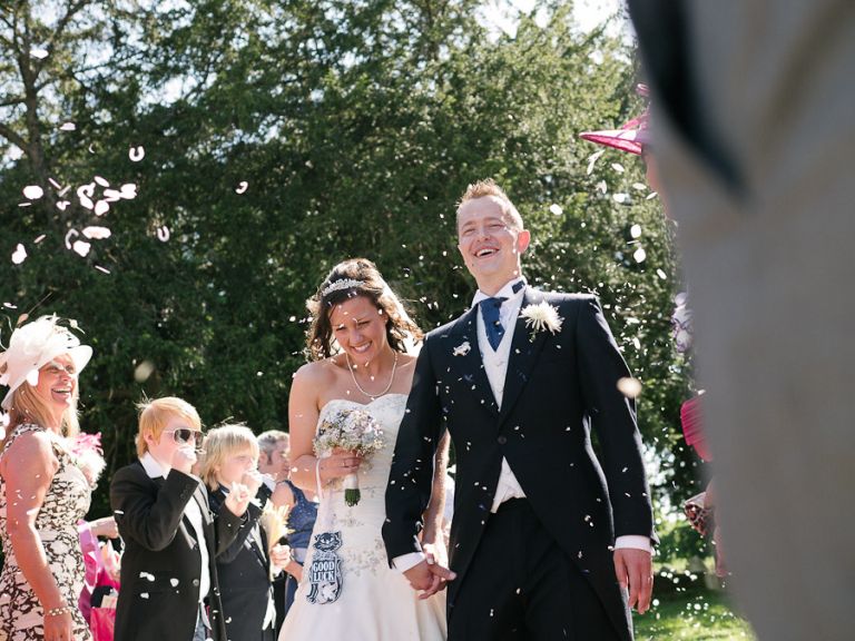 lytchett parish church poole wedding photography confetti portrait gx1