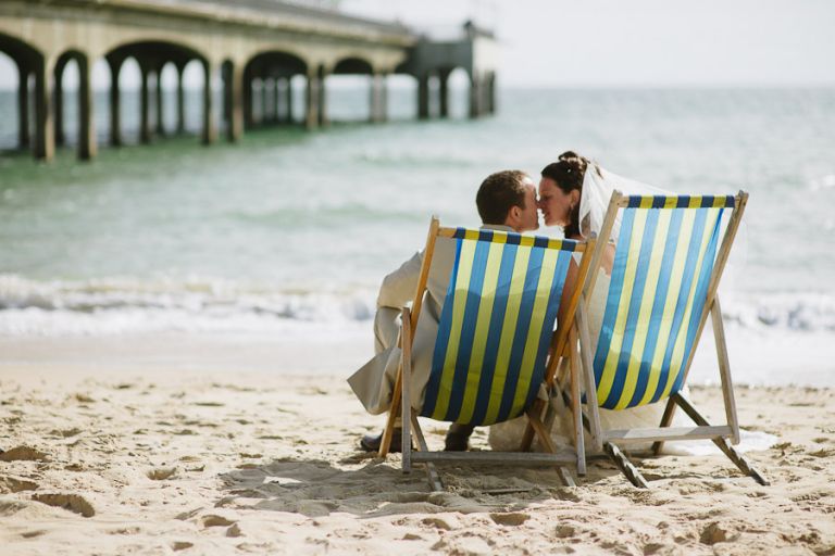 Tudor Grange Hotel Wedding Photographer Bournemouth Beach 1