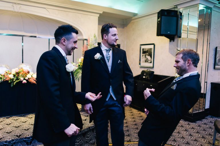 Cumberland Hotel Wedding Photographer groom being silly