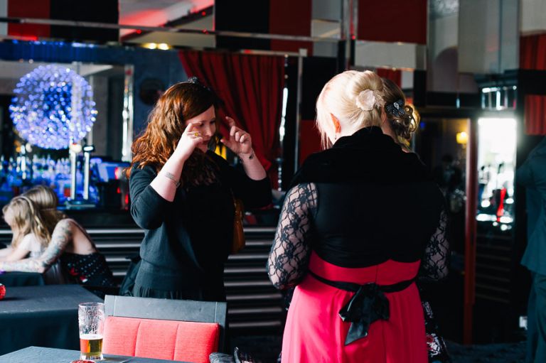 Cumberland Hotel Wedding Photographer guest being silly