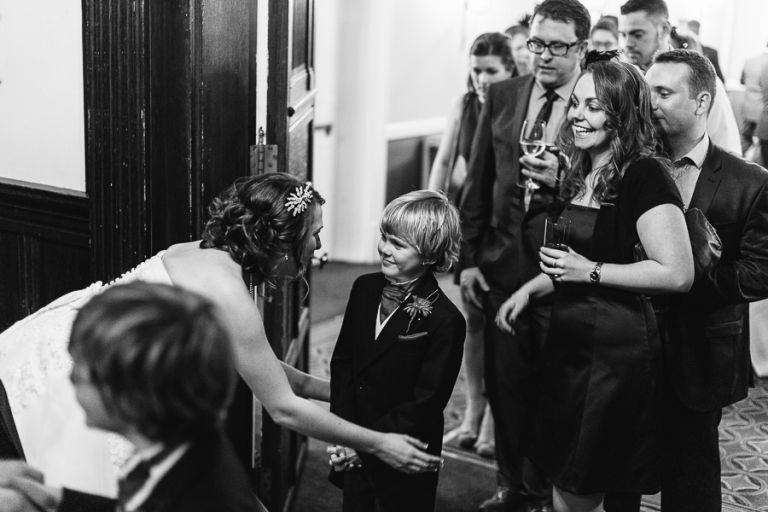 rhinefield house hotel hampshire wedding photographer bride with small child