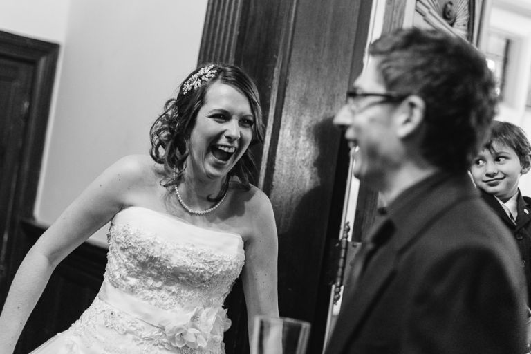 rhinefield house hotel hampshire wedding photographer bride laughing