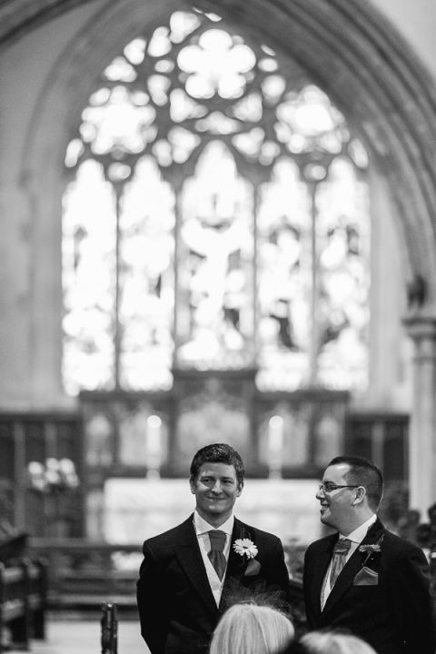 rhinefield house hotel hampshire wedding photographer groom waiting