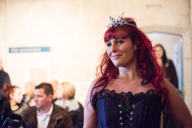 Portland Castle Dorset Wedding Fair Bridal Fashion show tiara