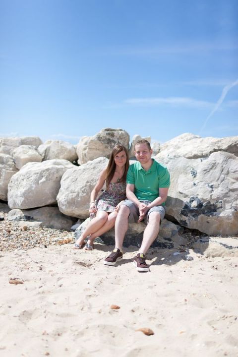 Dorset Portrait Wedding Photography on beach