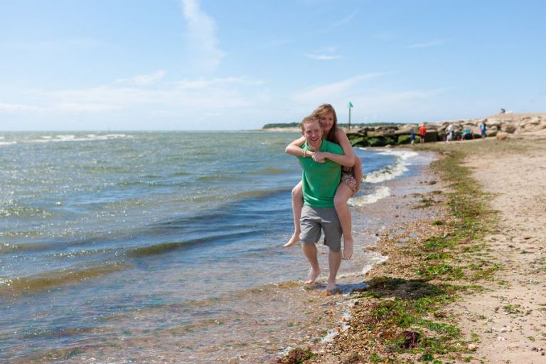 Dorset Portrait Wedding Photography piggy back