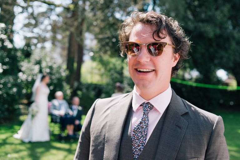 Green House Hotel Bournemouth Wedding Photographer guest laughing