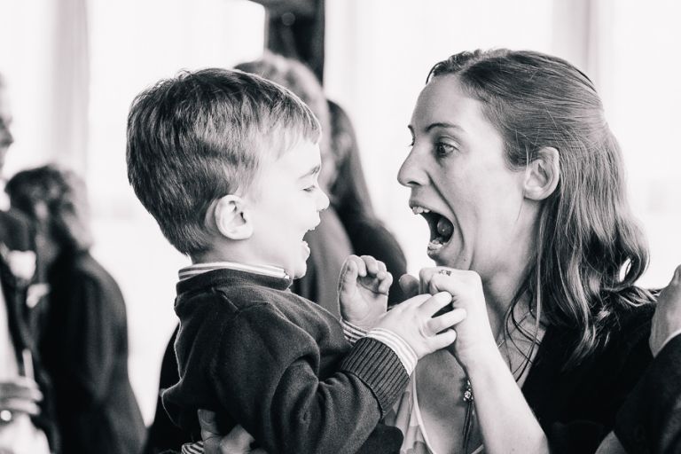 Lillebrooke Manor Wedding guest and child