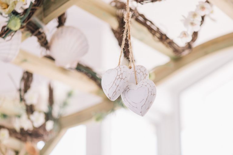 sandbanks bournemouth beach wedding decoration