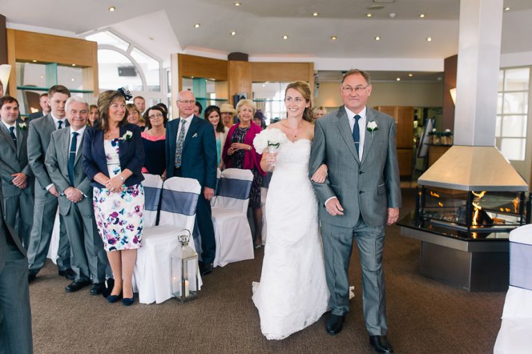 sandbanks bournemouth beach wedding ceremomy bride