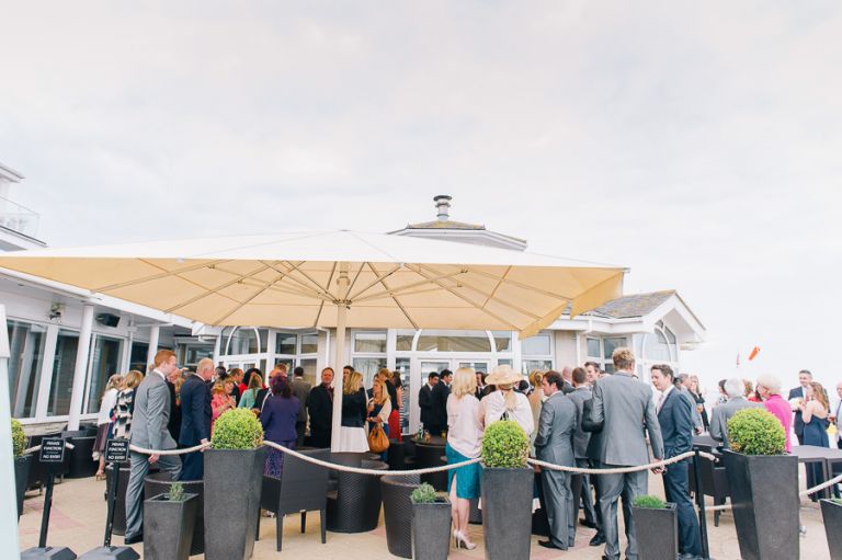 sandbanks bournemouth beach wedding guests group