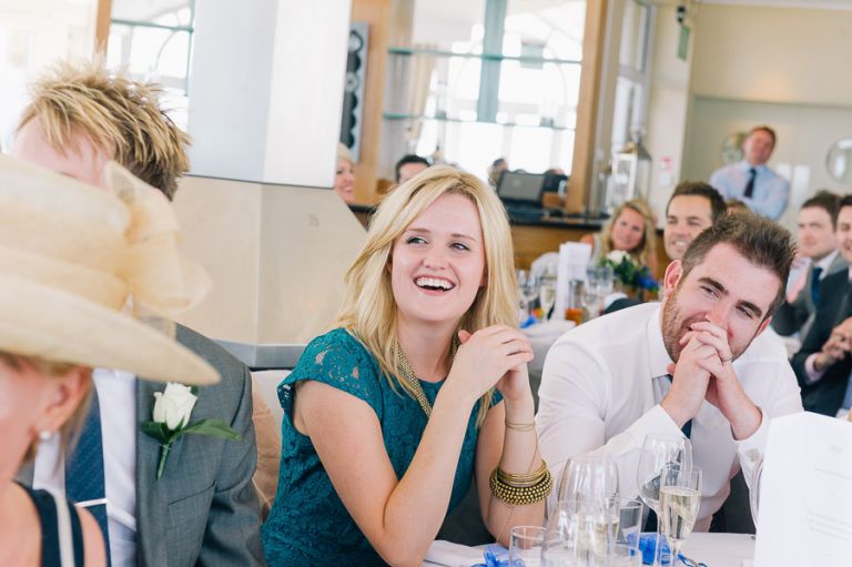 sandbanks bournemouth beach wedding guests singing