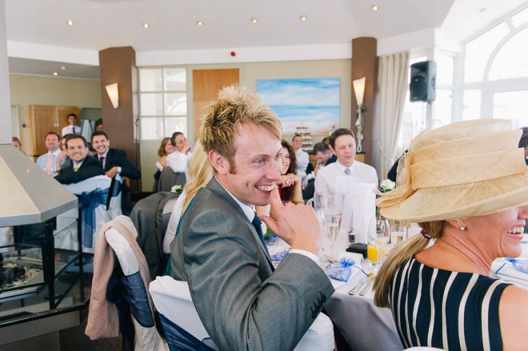 sandbanks bournemouth beach wedding guests singing 2