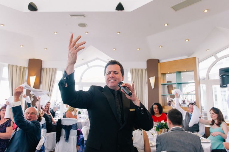 sandbanks bournemouth beach wedding singing waiters 1
