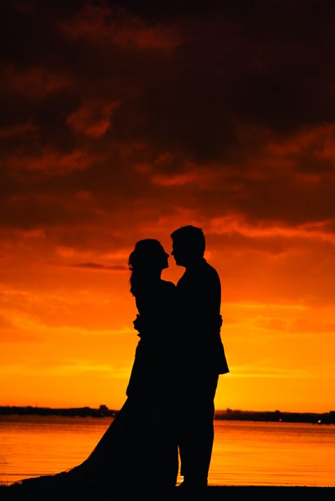 sandbanks bournemouth beach wedding sandbanks landscape sunset silhouette