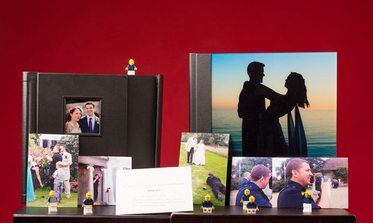 dorset wedding photographer in action with a thankyou from his clients