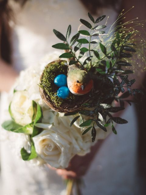 wedding bouquet from poole guildhall