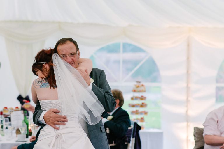first dance with father at autumnal wedding at orangery wimborne