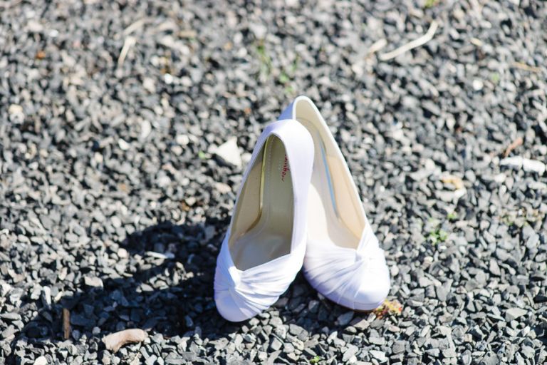 weddings at the Old Vicarage christchurch an new forest - wedding shoes