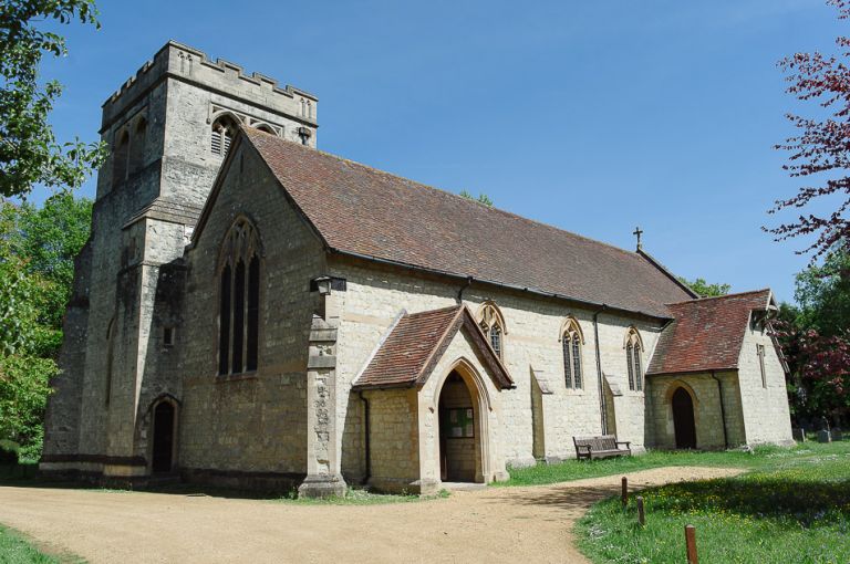 weddings at the Old Vicarage christchurch an new forest - church outside view