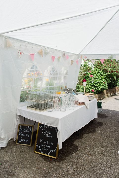 dorset garden marquee wedding refreshments