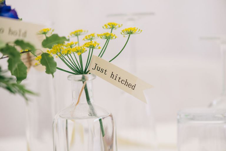 dorset garden marquee wedding details flowers in mason jars