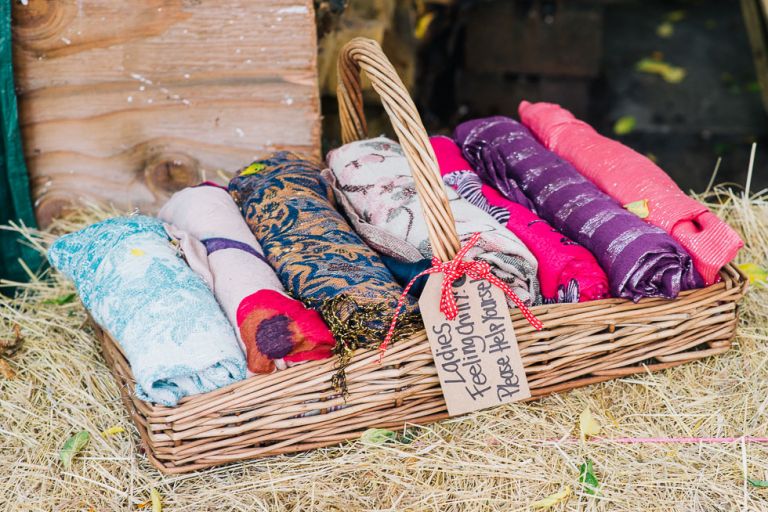 dorset garden marquee wedding warm wraps for guests area