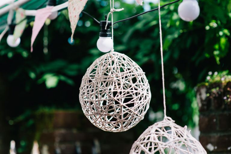 dorset garden marquee wedding globes