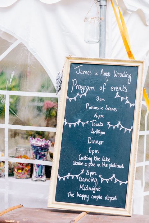 dorset garden marquee wedding plan