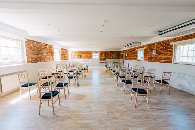 Sopley Mill Wedding Ceremony room