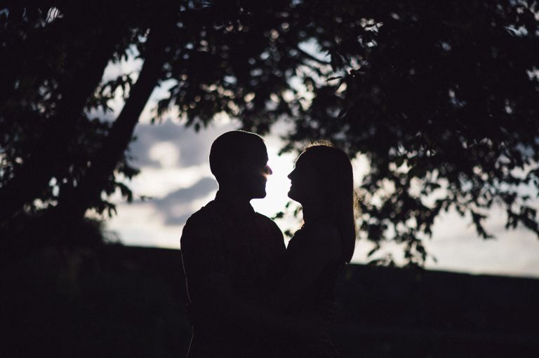 Silhouette with Matt and Hazel