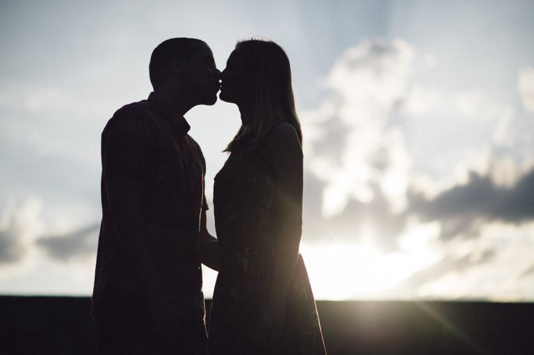 Silhouette with Matt and Hazel