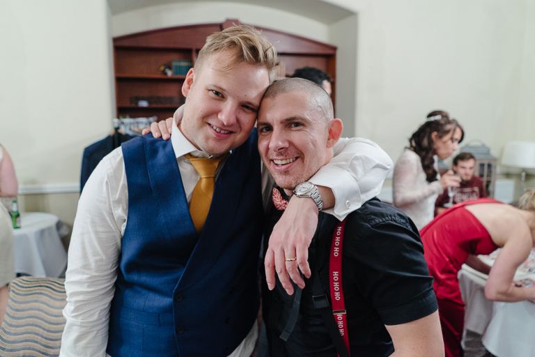 Groom and Me towards the end of the evening :)