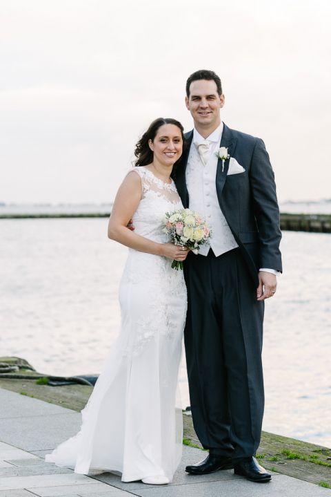 hotel du vin wedding bride and groom by poole quay