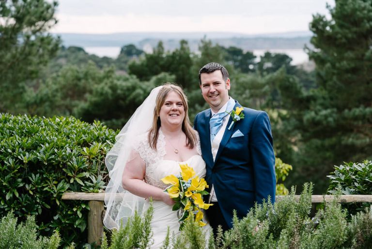 The Gorgeous Bride and Groom by Harbour Point at the Italian Villa overlooking the sea!
