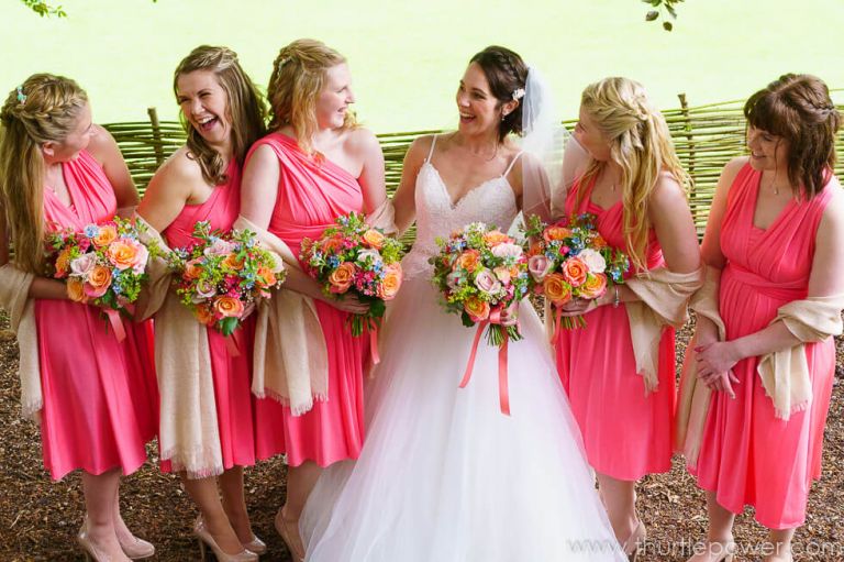 Kate and her Bridesmaids at Longhouse Bruton