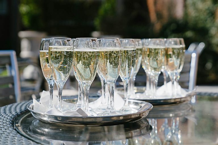drinks at balmer lawn hotel at a wedding