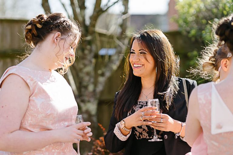 guests having fun at the balmer lawn hotel at a wedding