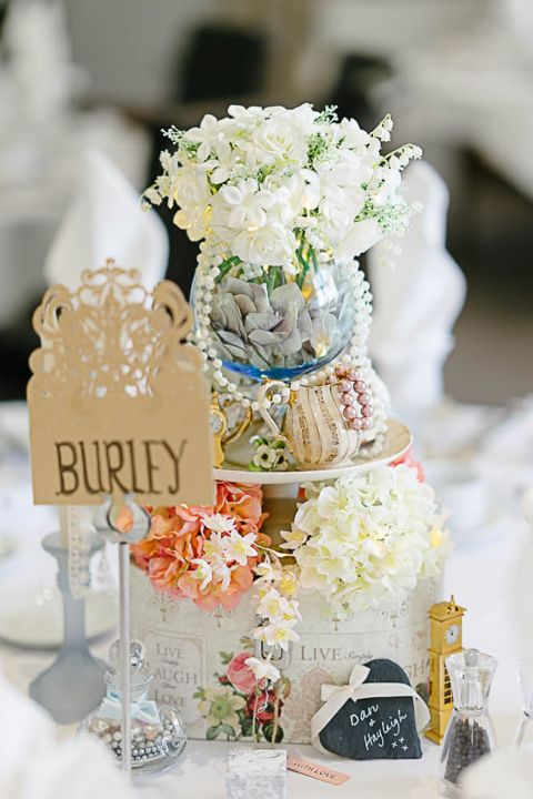 table details at the balmer lawn hotel at a wedding