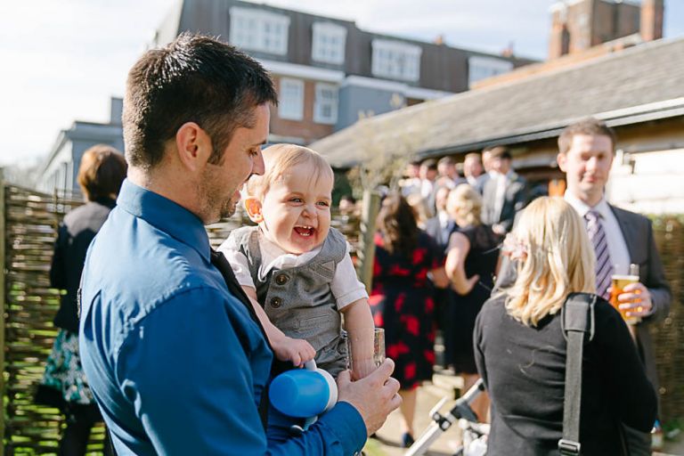 guests having fun at the balmer lawn hotel at a wedding