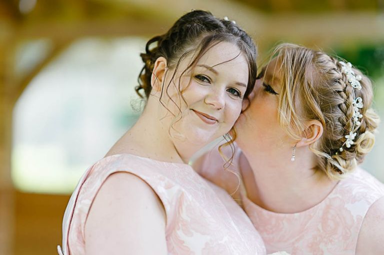 bridesmaid having fun at the balmer lawn hotel at a wedding