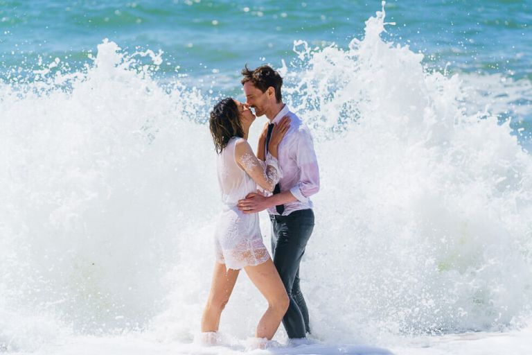 by the sea trash the dress shoot at west bay in dorset