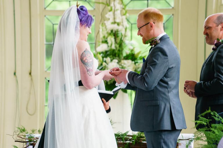 highcliffe castle - fun vegan wedding in dorset