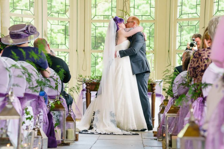 highcliffe castle - fun vegan wedding in dorset