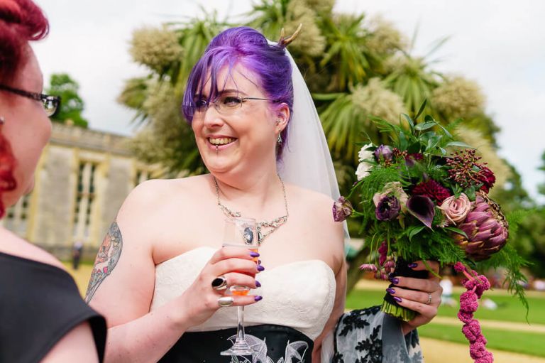 highcliffe castle - fun vegan wedding in dorset