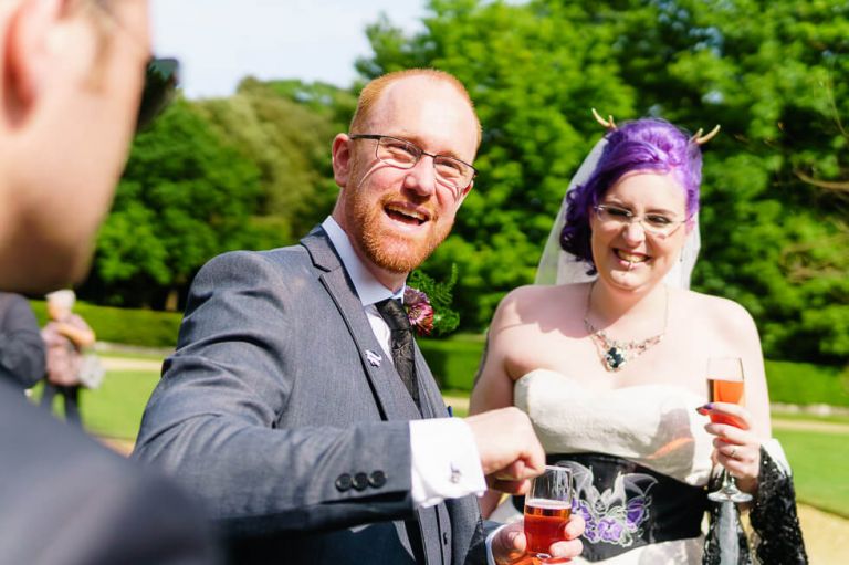 highcliffe castle - fun vegan wedding in dorset