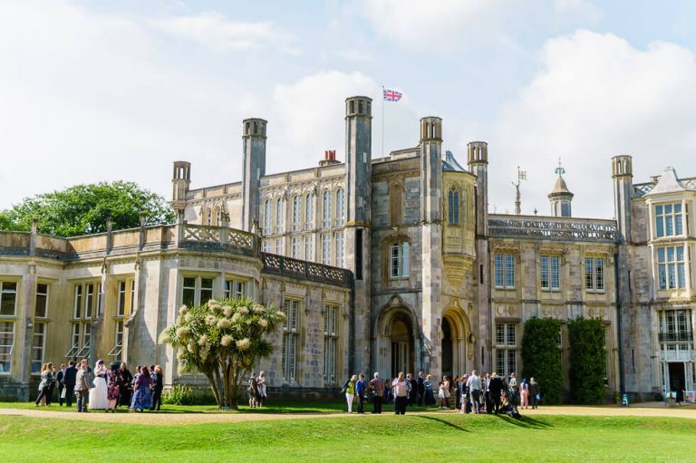 highcliffe castle - fun vegan wedding in dorset