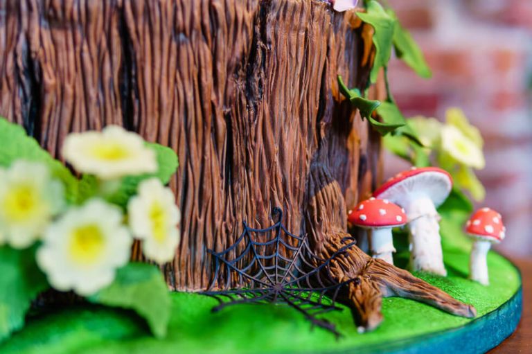 highcliffe castle - fun vegan wedding in dorset - cake